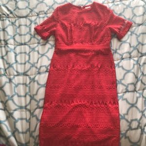 Red New York and Company dress